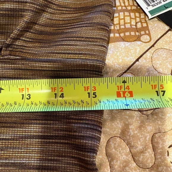 90s/y2k Rampage strapless brown, tan, and gold top women’s size L NWT - Picture 6 of 7